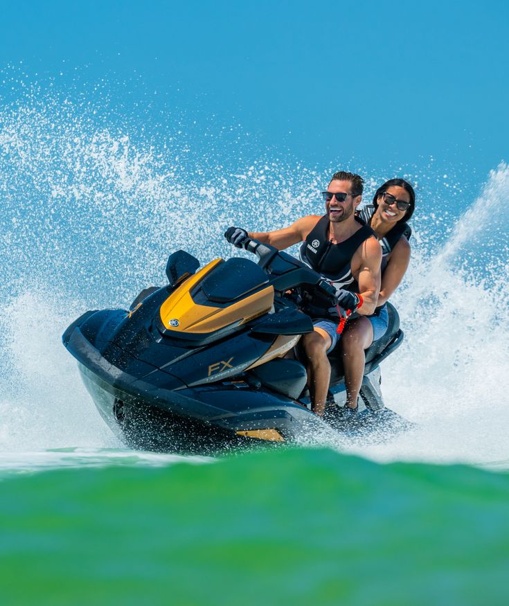 Jet ski ride on the water at Bande Falls and Resort